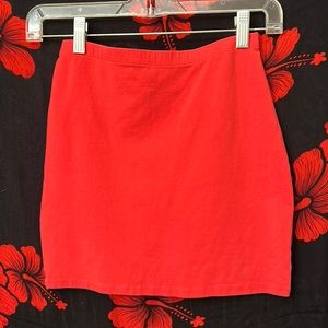 Red Mini Skirt